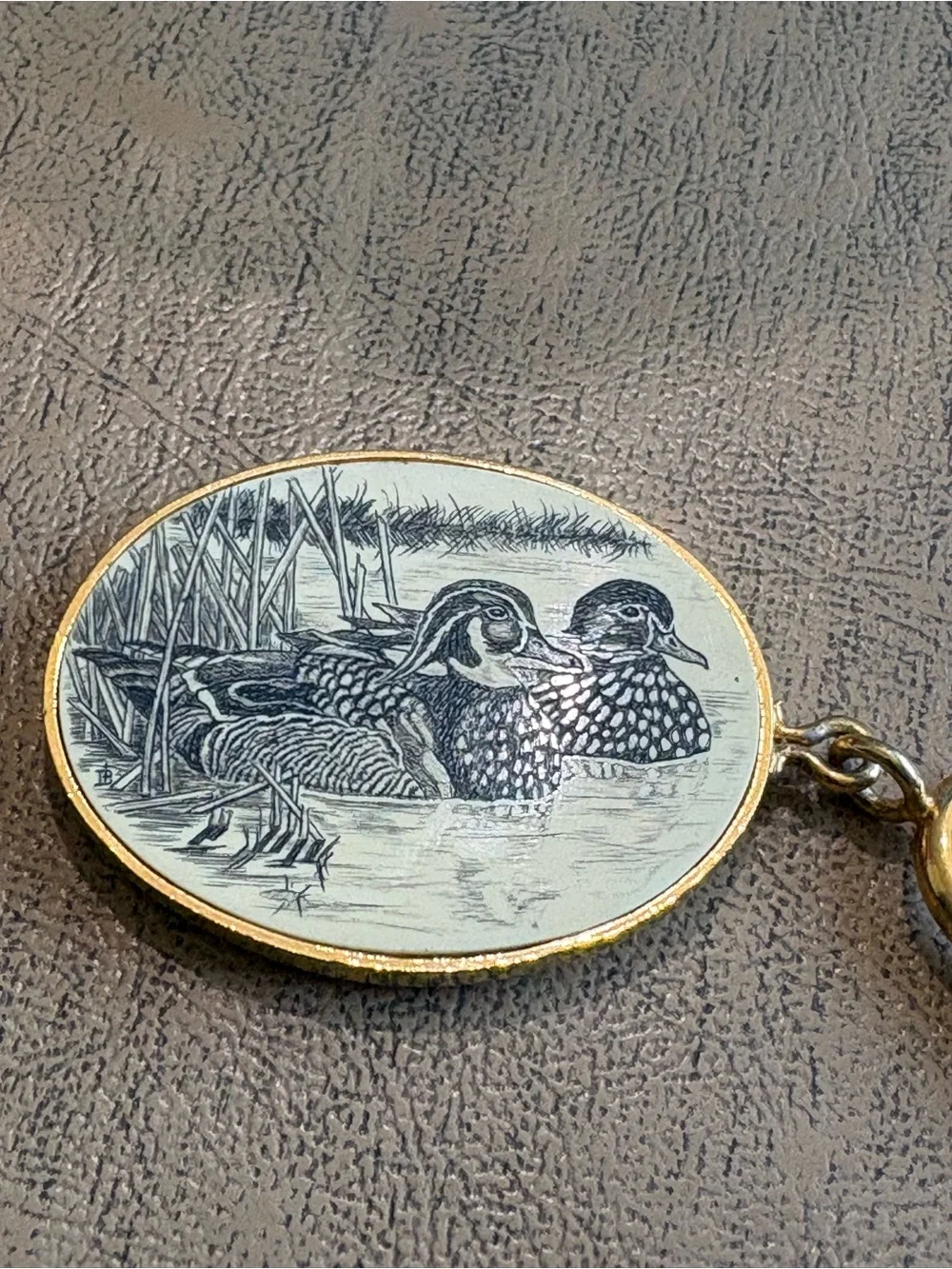 Vintage Braxton Duck Wildlife Keychain